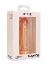 Телесный фаллоимитатор Realistic Cock 8 - 20 см. (Цвет: телесный)