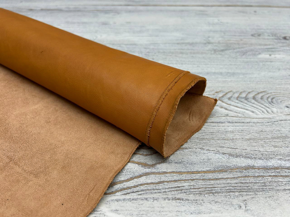 Vacchetta Washed Honey Natura (1,4-1,6 мм), цв. Бежевый, натуральная кожа