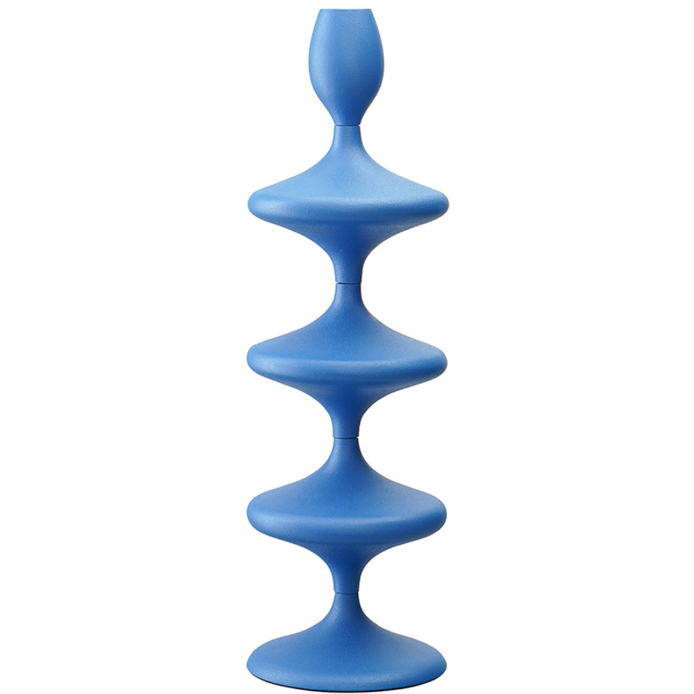 Подсвечник vivlend, 38 см, синий