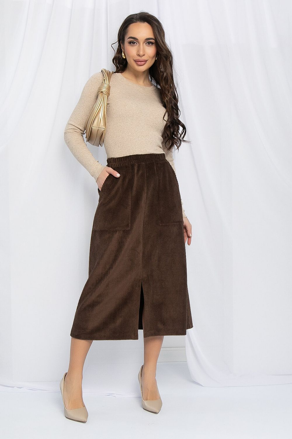 Юбка Лилиана (шоколад) Ю13097-9М LT Collection