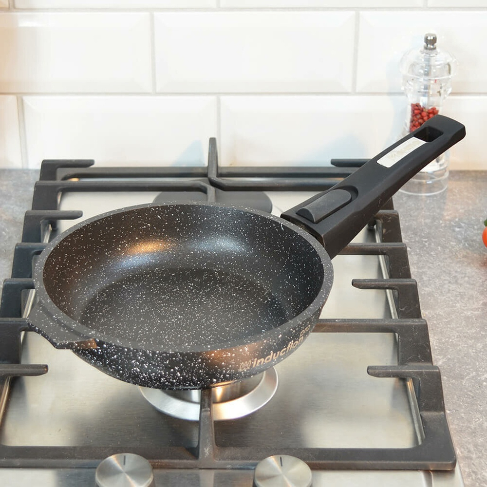 Сковорода 18см Гранит black Induction Pro со съемной ручкой