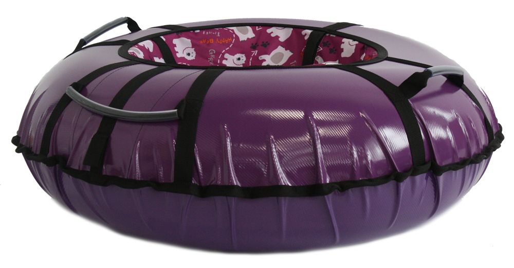 Тюбинг Hubster Ринг Pro фиолетовый, мишки розовые