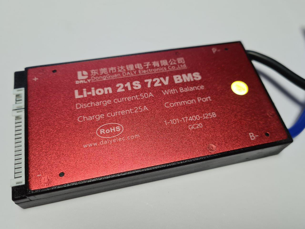 Плата контроля BMS Li-ion 21S 72V 50A