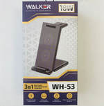 Зарядное устройство WALKER WH-53 18Вт, беспроводное 3в1, черный