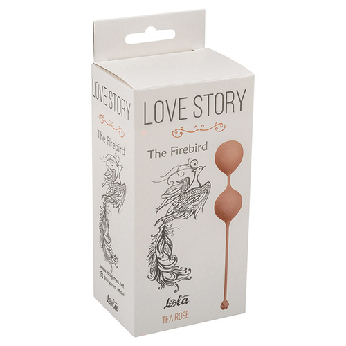 Розовый вагинальные шарики 3,4см Lola Games Love Story The Firebird Tea Rose 3010-02Lola