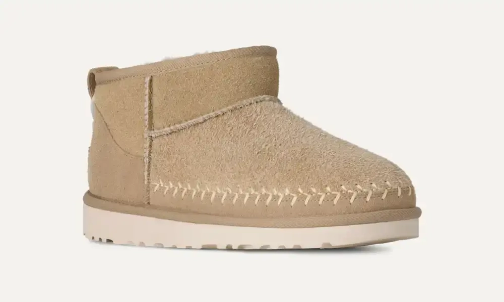 UGG Угги Classic Ultra Mini Biarritz, горчичный