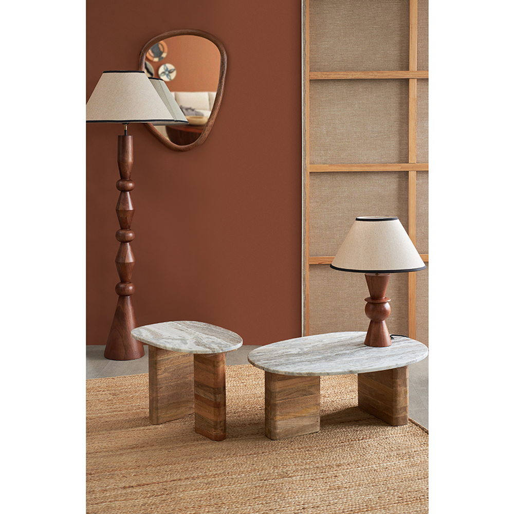 Зеркало настенное torhill, 49х66 см, коричневое