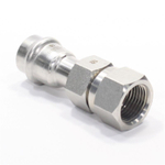 Водорозетка 18-1/2", WAAG Heavy Inox, пресс-резьба, вн., сталь нержавеющая