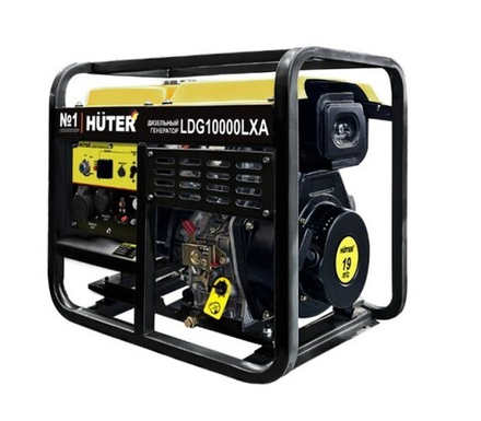 Генератор дизельный с воздушным охлаждением HUTER LDG 10000LXА открытая 64/2/9