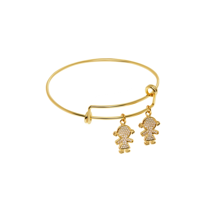 Браслет Девочка и Девочка – Прозрачный