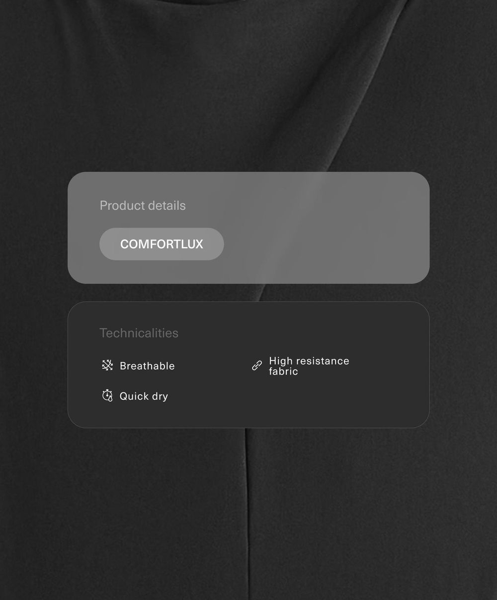 Oysho Длинный комбинезон Comfortlux с драпированным воротником, черный