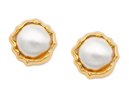 Серьги-гвоздики "Old money", 21мм