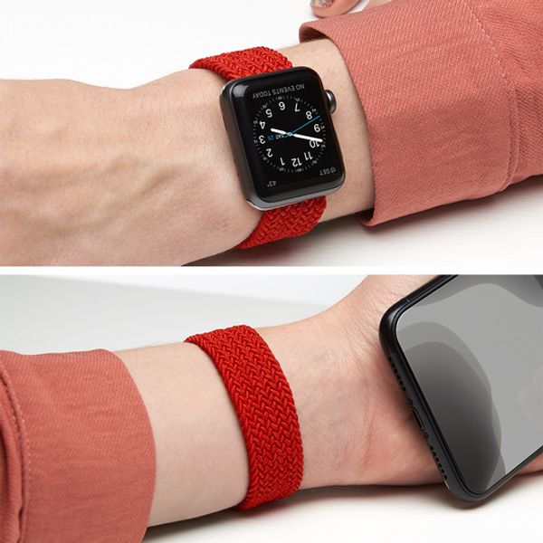 Ремешок нейлоновый Deppa Band Mono D-48109 для Apple Watch 40мм/ 38мм Красный