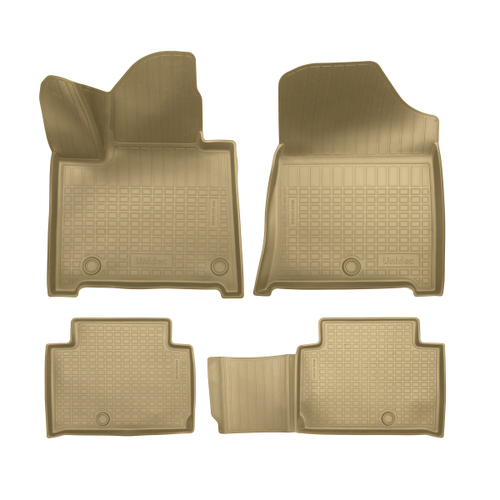Ковры в салон Norplast/Unidec для Hyundai Santa Fe V в кузове MX5 (2023-), Бежевый, 1,2 ряд, арт.NPA11-C31-540-B