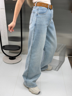 Брюки джинсовые женские арт. 8732 цвет "голубой"