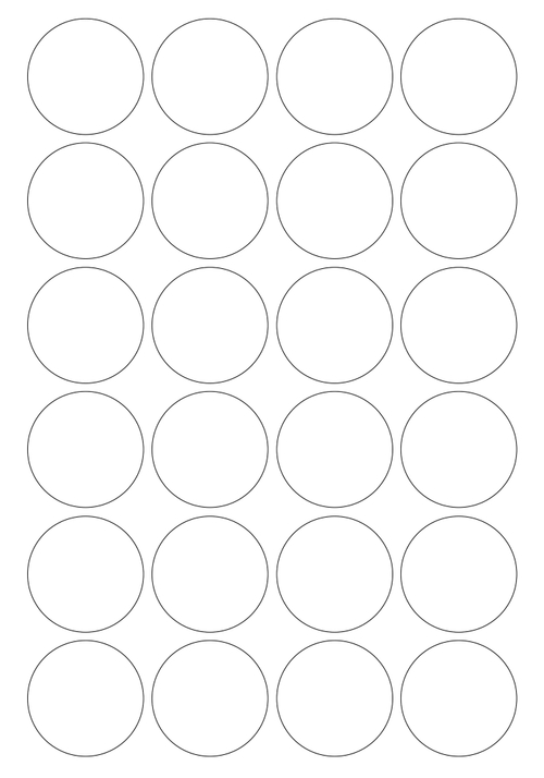 Виниловые наклейки для упаковки и маркировки Policomprint M7. 30 мм. 24 шт.