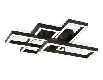 Потолочный светодиодный светильник с пультом 65W 3000K-6400K FA1002/2+2 BK черный Acrylica Disk Ambrella