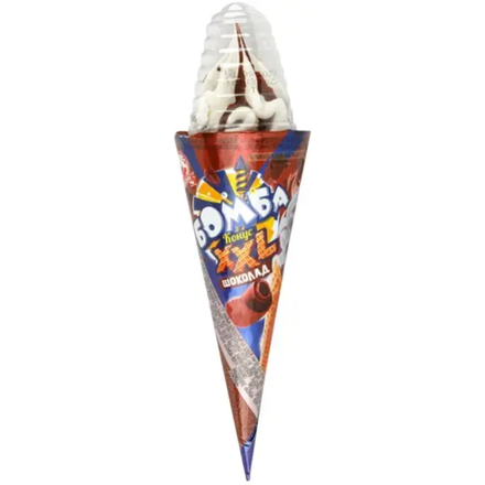 Мороженое Бомба конус Шоколад 145 гр