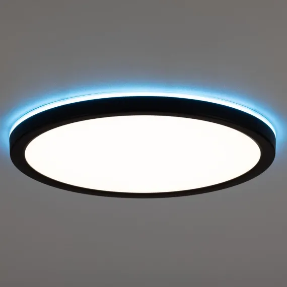 CL738241EL Бейсик Лайн Черный Св-к с пультом LED+RGB 30W