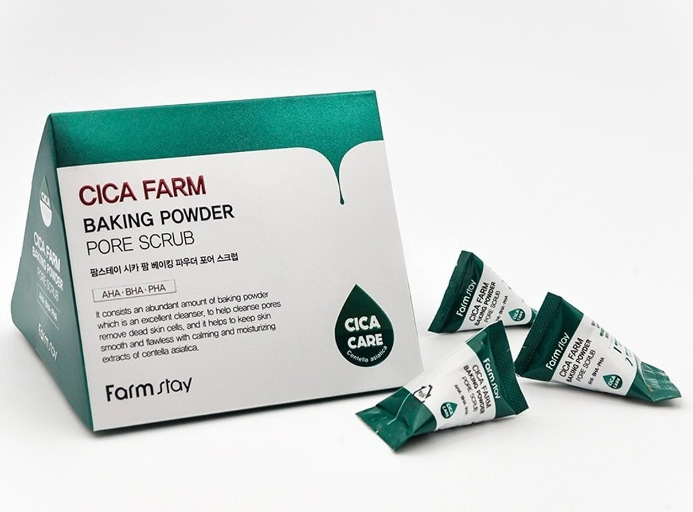 [Farm Stay] Cica Farm Baking Powder Pore Scrub - Скраб для лица с содой и центеллой, 7 гр