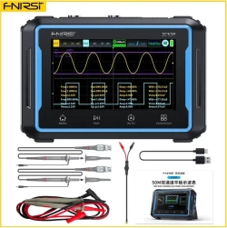 Планшетный осциллограф FNIRSI 2C53P, 3в1: осциллограф/мультиметр/генератор сигналов DDS