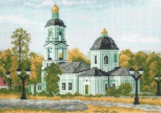 "Церковь в Царицыно"-0815 канва с рисунком