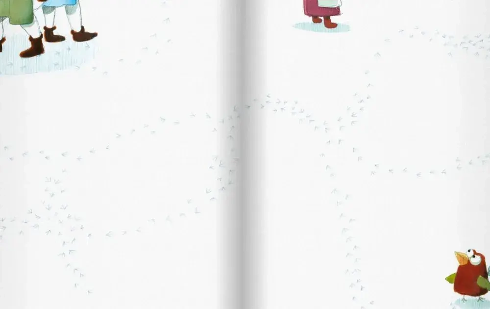 Птица зимой