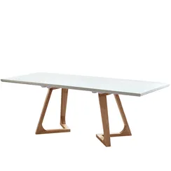 Стол раздвижной Manor, 160-220x90 см, белый лак