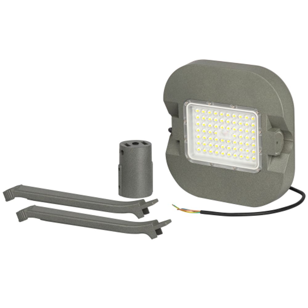 Светильник светодиодный садово-парковый ЭРА SPP-505-0-50K-050 50Вт 5000K IP65 серый | Садово-парковые светильники