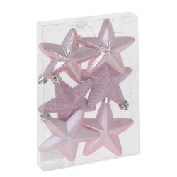 GAEM Набор из 6шт Украшение новогоднее “Звезда”, L13 W2,5 H18,5 см