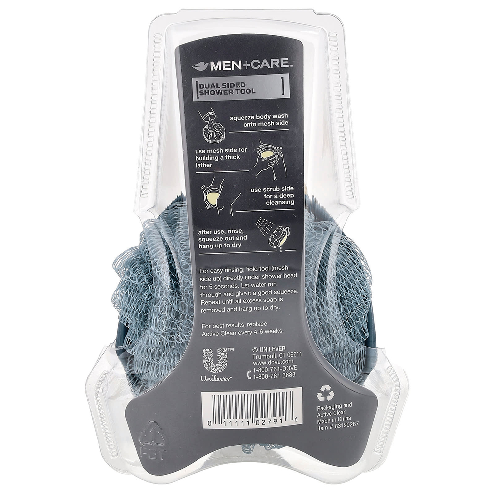 Dove, Men + Care ™, Active Clean, двустороннее средство для душа, 1 шт.