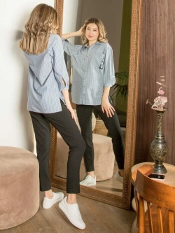 Брюки укороченные 7/8 для беременных 3347 черный