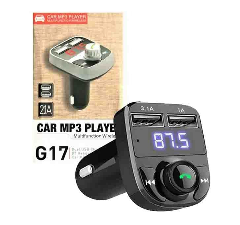 Автомобильный FM-трансмиттер G17 Bluetooth (черный)