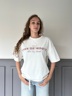 Футболка oversize Enjoy the moment