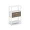 Shelf System Односекционный стеллаж трехярусный с ящиками SN.STM-312 Белый/Вяз Благородный/Металл Бе