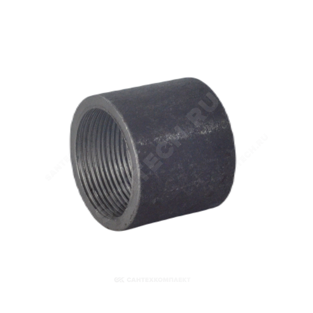 Муфта сталь Ду 40 (1 1/2") ВР без фаски МеталлПромИнвест