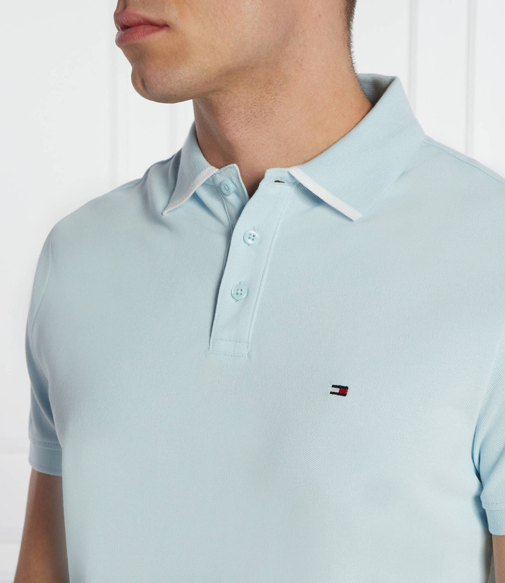 Поло Tommy Hilfiger - голубой(MW0MW34754)