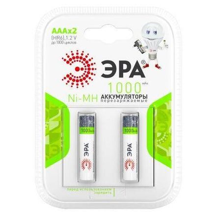 Аккумулятор AAA/HR03 1000мА.ч HR03-2BL (блист.2шт) Эра C0038455