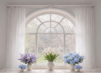 Окно весна №5- фон неопреновый