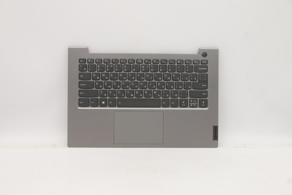 Верхняя панель с клавиатурой (топкейс) для ноутбука Lenovo ThinkBook 14 G3 ACL. раскладка - русская, с подсветкой, серая (5CB1C89902), оригинал
