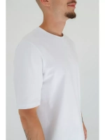 Футболка унисекс белая повседневная базовая оверсайз