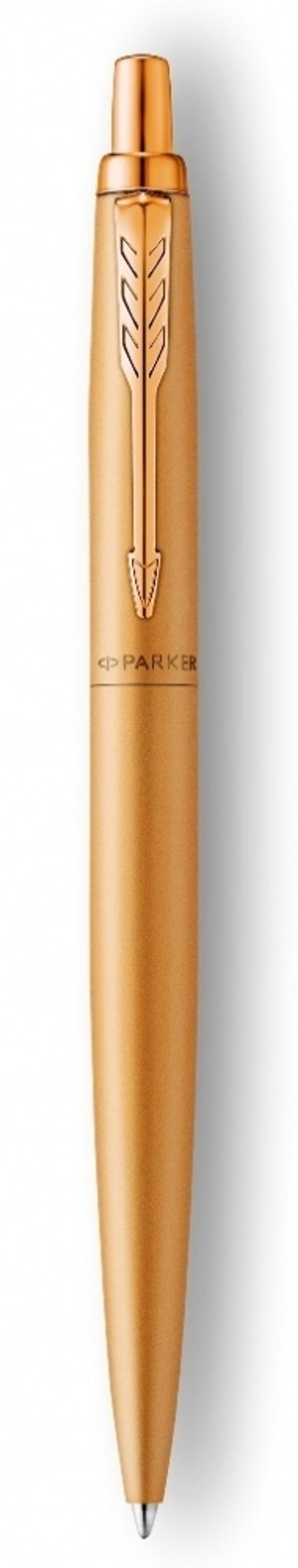 Подарочный набор Parker: Ежедневник черного цвета с золотистым срезом и шариковая ручка Parker Jotter XL YellowGold