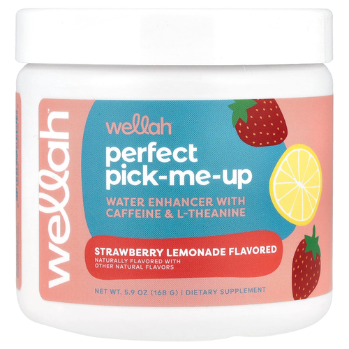 Wellah, Perfect Pick-Me-Up, клубничный лимонад, 168 г (5,9 унции)