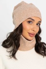 Комплект шапка шестиклинка и снуд (бежевый) ШШС3-23М LT Collection