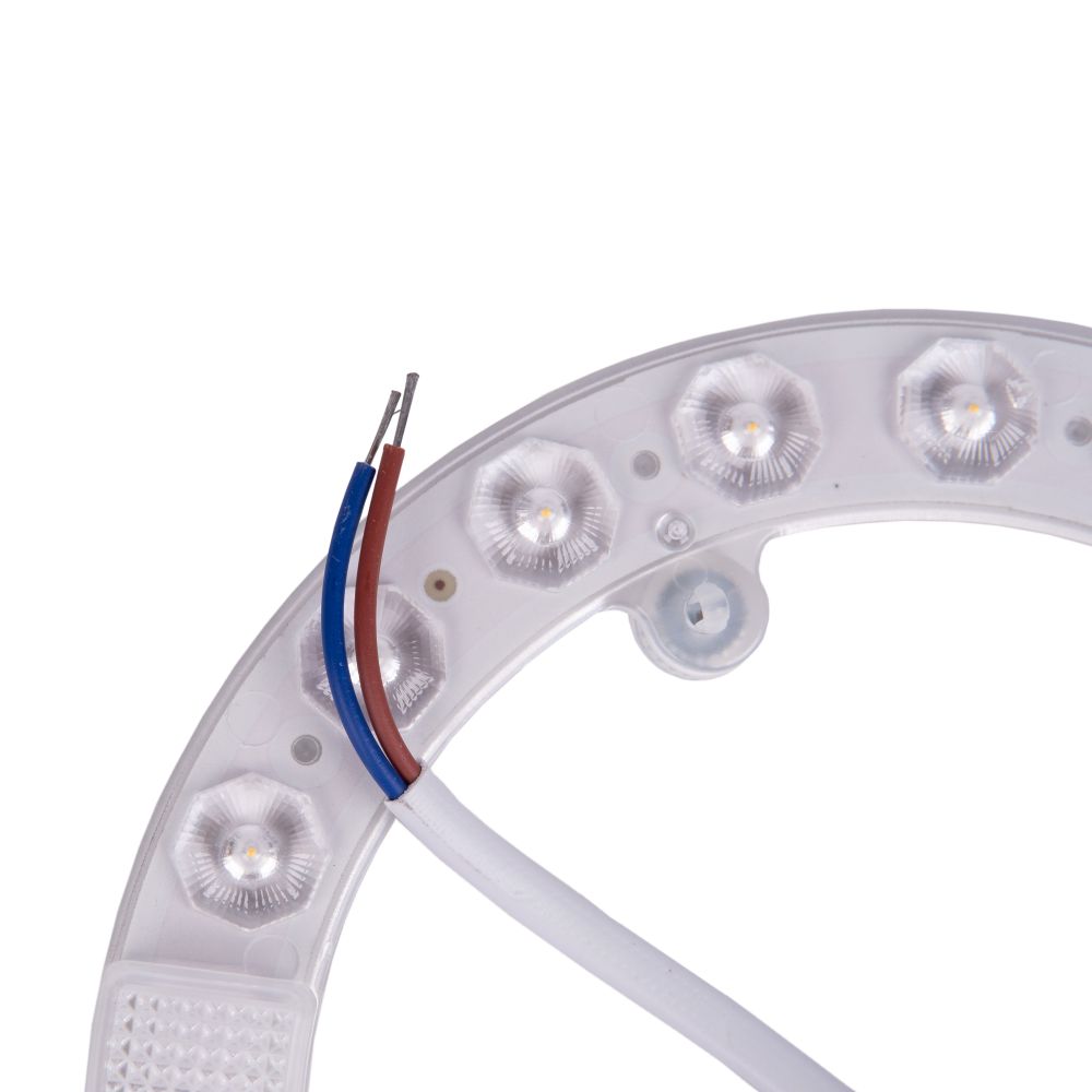 ULE-Q930-18W-4000K IP40 CLEAR Светильник-модуль светодиодный с драйвером. 220В. диаметр 155мм. Белый свет 4000K. Угол 180градусов. TM Volpe