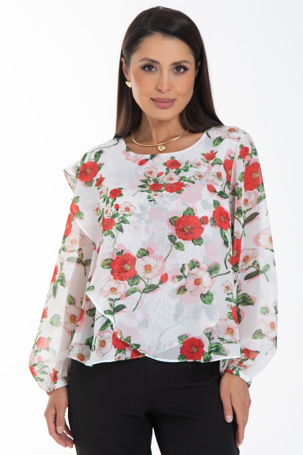 Блуза Красивая из шифона (любовь) Diolche