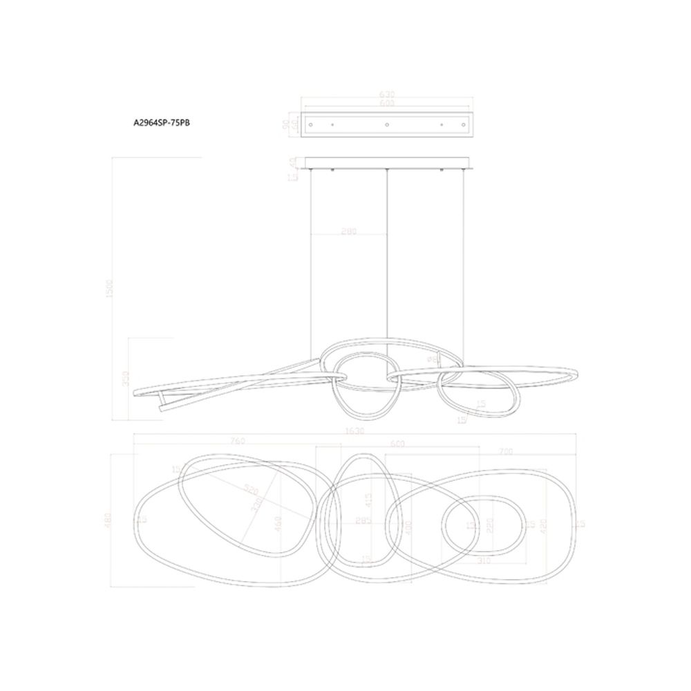 Подвесная люстра Arte Lamp