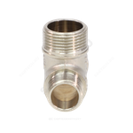 Тройник латунь никель переходной Ду 15х15х15 (1/2"х1/2"х1/2") НР/НР/НР VALFEX VF.131.N.012