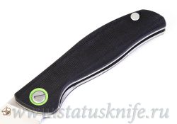 Нож Широгоров F3 Elmax Black Canvas Micarta Green SRBSфотография - 5