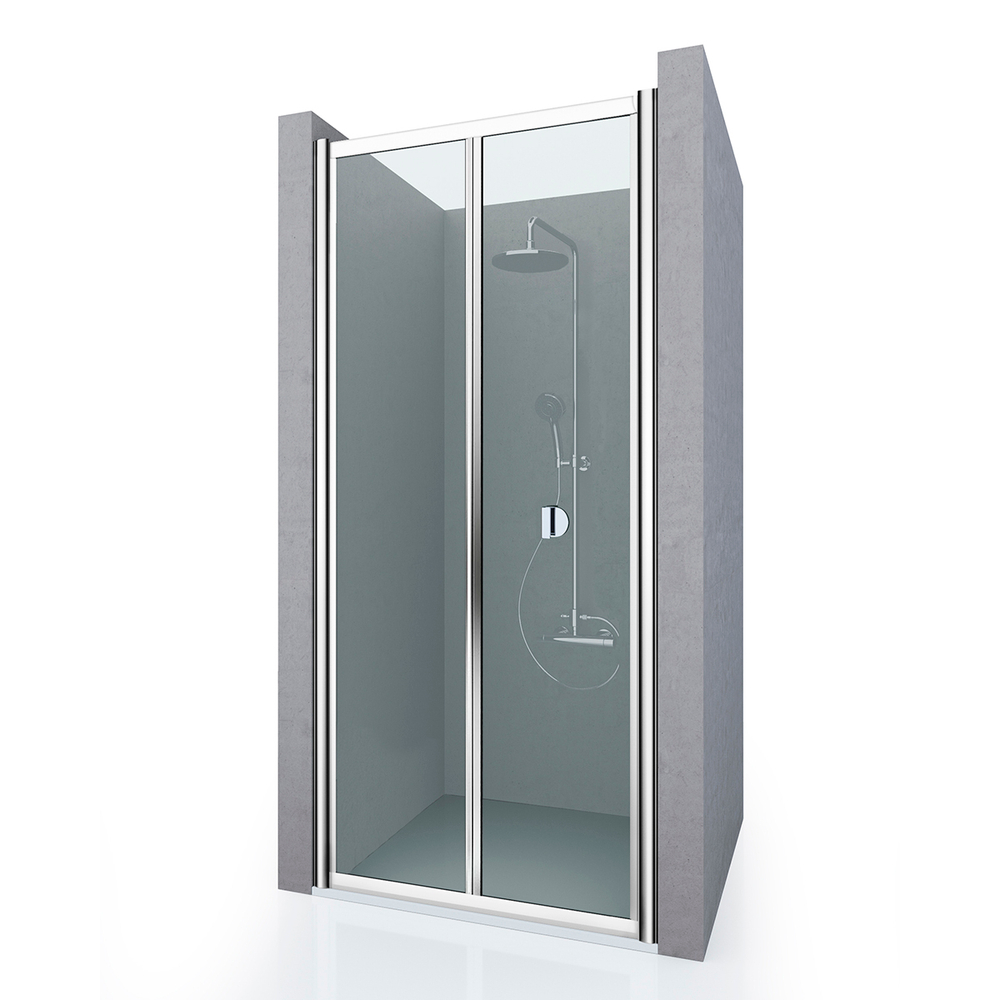 Душевая дверь в нишу ASTRA NEW, 90x190, профиль хром, стекло прозрачное, ST-ASTR09-NTRCR-NEW